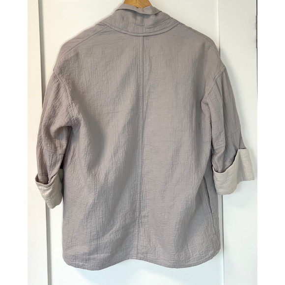 Aritzia Wilfred Lenglen Open Front Lightweight Textured Cotton Jacket - Picture 7 of 12
